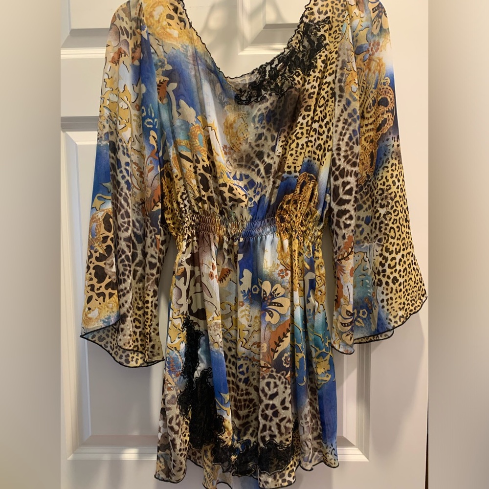 Mushkaby Sienna Rose, Inc. Tunic Top/Beach Cover Up